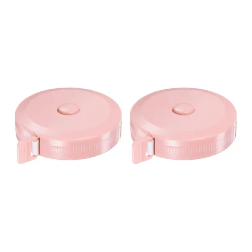 Miniatura 7 de HARFINGTON 2 cintas métricas redondas retráctiles de 4.9 ft/60 pulgadas, tamaño de bolsillo para medidas de cuerpo, tela, costura y manualidades