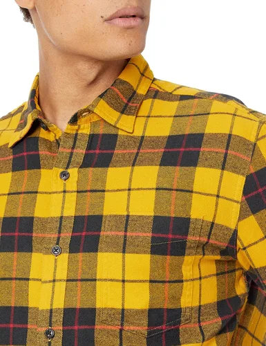 Miniatura 3 de Tienda Essentials - Camisa de franela de manga larga para hombre disponible en tallas para hombres grandes y altos
