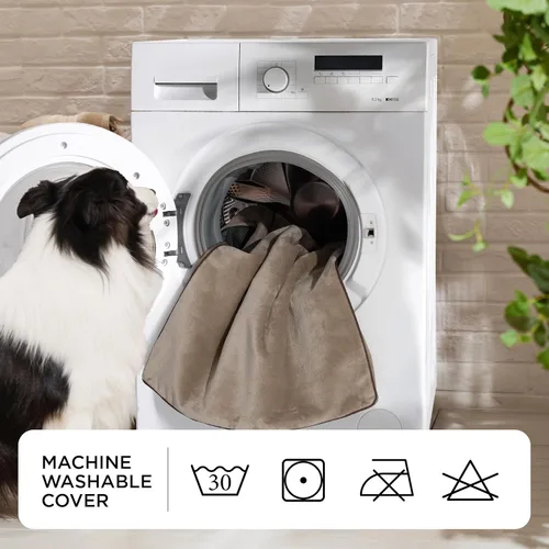 Miniatura 8 de Bedsure Cama ortopédica grande para perros grandes, almohada impermeable de espuma viscoelástica para perros, con funda extraíble lavable y parte