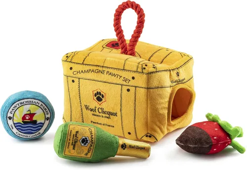 Miniatura 6 de Haute Diggity Casamuttgos Tequila, Juguetes de felpa para perros de diseñador con silbato interactivo, enriquecimiento estimulante para mascotas