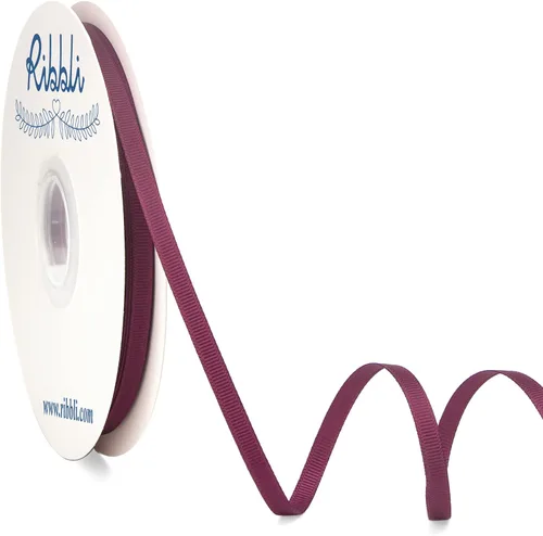 Miniatura 20 de Ribbli Cinta de grogrén rosa perla, 1/4 pulgadas x 50 yardas, uso para lazos de bricolaje, accesorios para el cabello, envoltura de regalos