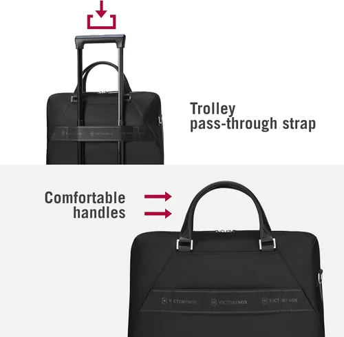 Miniatura 6 de Victorinox Victoria Signature - Maletín profesional para computadora portátil y tablet, incluye embrague y correa de hombro desmontable, 13 litros