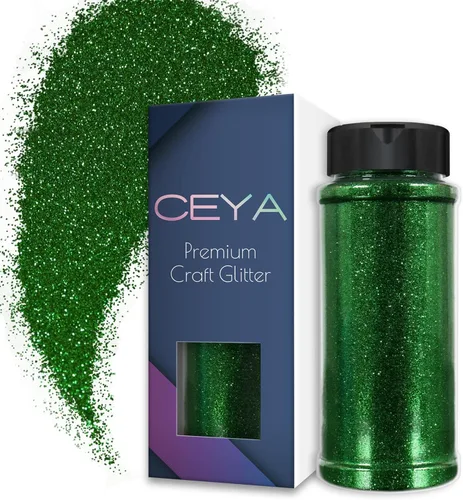Miniatura 38 de Ceya Purpurina en polvo ultrafina de 3.8 onzas / 3.88 oz con purpurina blanca perla, 1/128 pulgadas, 0.008 pulgadas, 0.008 in para slime, resina