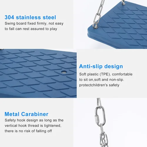 Miniatura 2 de Juego de columpio para árbol antideslizante y resistente, accesorios para niños, para interiores y exteriores, regalo de cumpleaños, patio