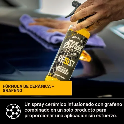 Miniatura 8 de RESIST Revestimiento en Aerosol de Grafeno - Revestimiento Cerámico UV para Autos - Fórmula Híbrida 2 en 1 Revestimiento en Aerosol Cerámico