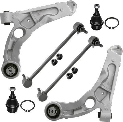 Miniatura 318 de Detroit Axle - Kit de extremo delantero para Chrysler 300 Dodge Charge Challenger 2011-2023, 2 brazos de control inferiores traseros 2 rótulas