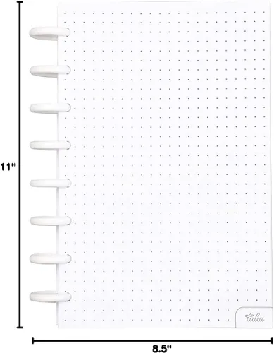 Miniatura 3 de Talia - Repuestos para cuaderno de espiral (páginas punteadas, Junior (5.5 x 8.5 pulgadas))