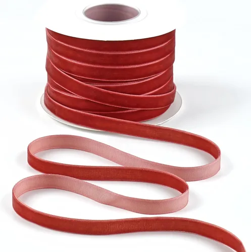 Miniatura 17 de Cinta de terciopelo de terracota de 3/8 pulgadas x 25 yardas, cinta naranja quemada de una sola cara para envolver regalos, bodas, lazos