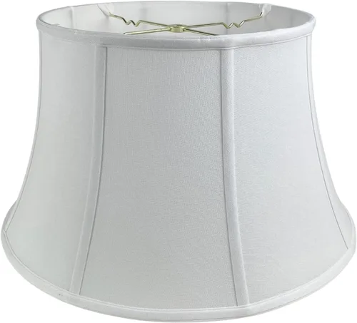 Miniatura 11 de Royal Designs, Inc. BSO-711-17WH - Pantalla de lámpara de campana de tambor poco profunda, 11 x 17 x 10, color blanco
