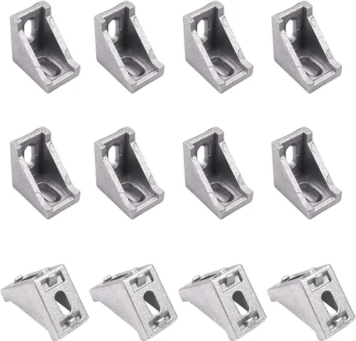 Miniatura 10 de MroMax Soporte de ángulo interior de aleación de aluminio, soporte de junta interior adecuado para perfil de extrusión de aluminio serie 2020, 10
