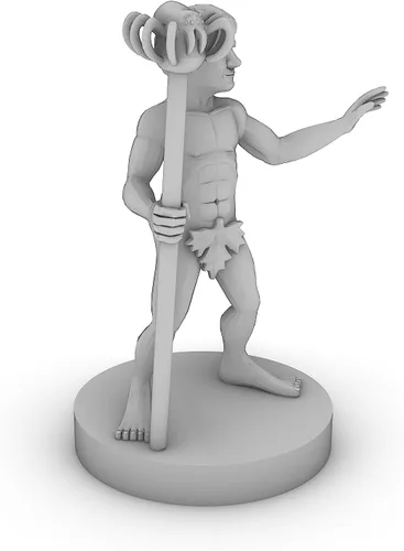 Miniatura 2 de Gnome Naked Wizard Mesa DND Gaming Miniatura