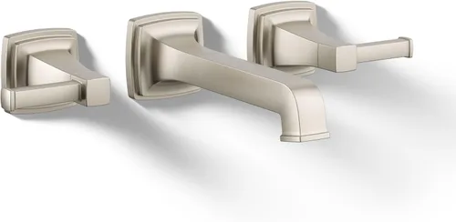 Miniatura 37 de KOHLER K-27399-4K-2MB Riff - Grifo de lavabo de baño amplio, grifos de baño de 3 agujeros con drenaje clicker, 1.0 GPM, latón moderno cepillado