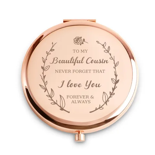 Miniatura 18 de Regalos de mejor amiga para mujeres y niñas, regalos de amistad personalizados para cumpleaños, espejo compacto grabado para mejores amigos BBF