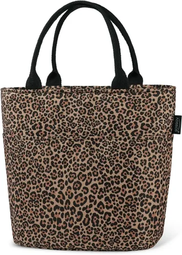 Miniatura 12 de Aosbos - Bolsas de almuerzo grandes para mujer, lonchera aislada, bolsa de mano fría suave Aosbos, organizador de alimentos para adultos, soporte D.