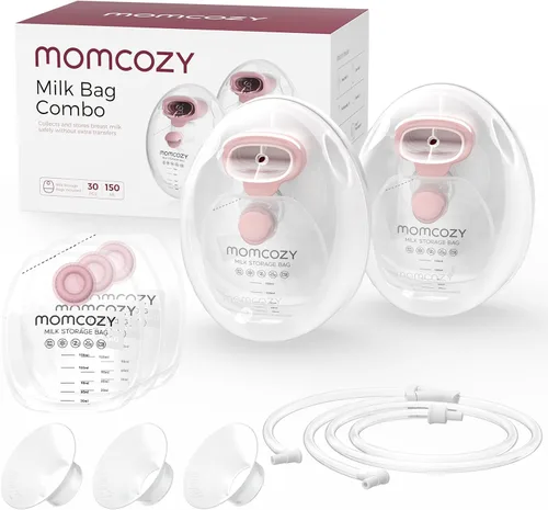 Miniatura 16 de Momcozy - Bomba extractora de leche V1 Pro de grado hospitalario, sacaleche portátil y manos libres, bomba eléctrica mejorada con 3 ritmos ajustados
