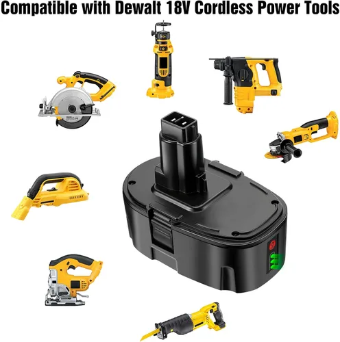 Miniatura 5 de Batería de repuesto para batería Dewalt de 18 V, batería de iones de litio de 6.5 Ah compatible con herramientas eléctricas inalámbricas Dewalt
