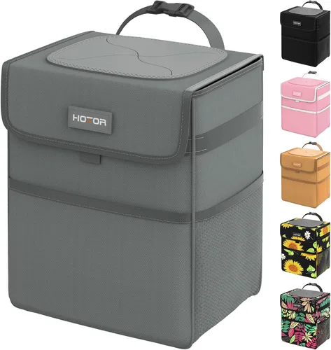 Miniatura 7 de HOTOR Basurero para automóvil: organizador de automóvil a prueba de fugas y bolsa de almacenamiento para la parte trasera/delantera/consola