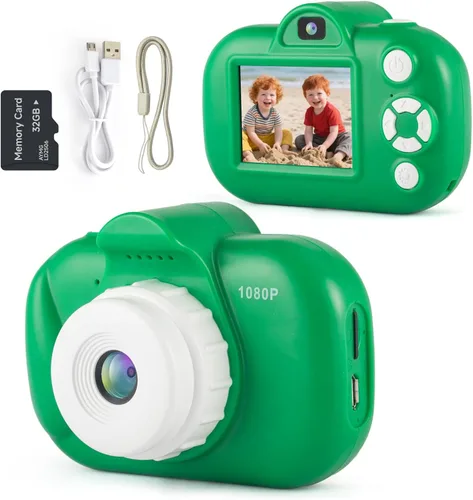 Miniatura 11 de Cámara para niños para niñas de 3 a 5 años, cámara digital para niños con cubierta de silicona, grabación de video de 48MP/1080P, cámara selfie