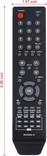 Miniatura 4 de NS-RC05A-13 NS-RC04A-12 Reemplazo LCD TV DVD Combo remoto para Insignia NS-32LD120A13 NS-24LD100A13 NS-29LD120A13 NS-19ED200NA14 NS-28ED200NA14