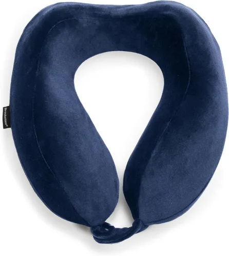 Miniatura 10 de Almohada de viaje para el cuello Brookstone - Almohada de espuma viscoelástica rellenable contorneada y ligera para el cuello, para dormir