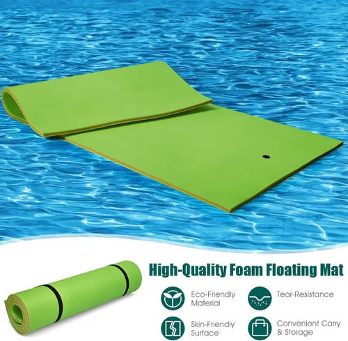Miniatura 2 de GYMAX Floating Water Mat Verde