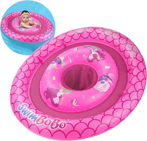Miniatura 9 de Flotador inflable de natación para bebé con asiento de seguridad, juguetes divertidos para piscina para niños de 6 a 36 meses