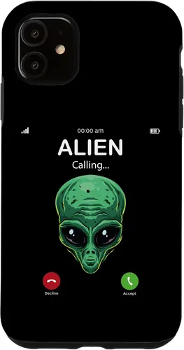 Miniatura 5 de iPhone 14 Pro Alien Is Calling Funny Alien Humor OVNI Prank Phone Call Case