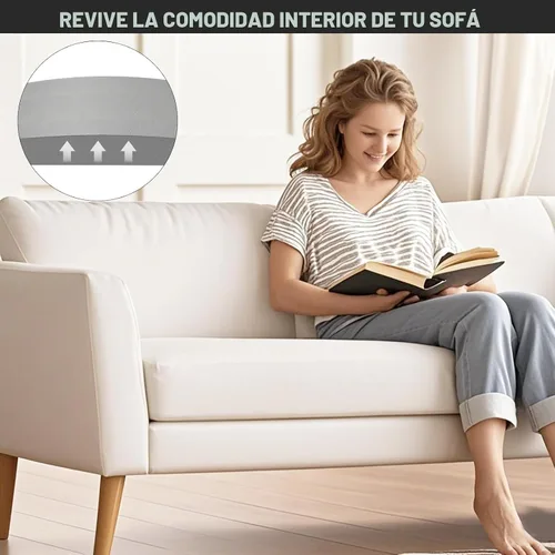 Miniatura 8 de Soporte de cojín de sofá para asiento caído, 20 x 20 pulgadas, tablero de soporte de cojín de espuma curvada de alta densidad, soporte de sofá