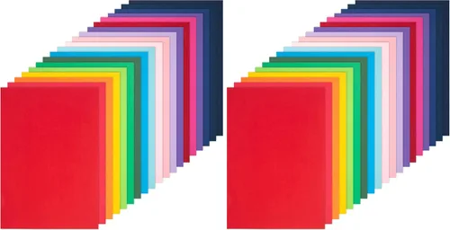 Miniatura 9 de BigOtters 30 hojas de cartulina de colores de 8.2 x 11.7 pulgadas, 15 colores surtidos para impresión, fabricación de tarjetas, manualidades
