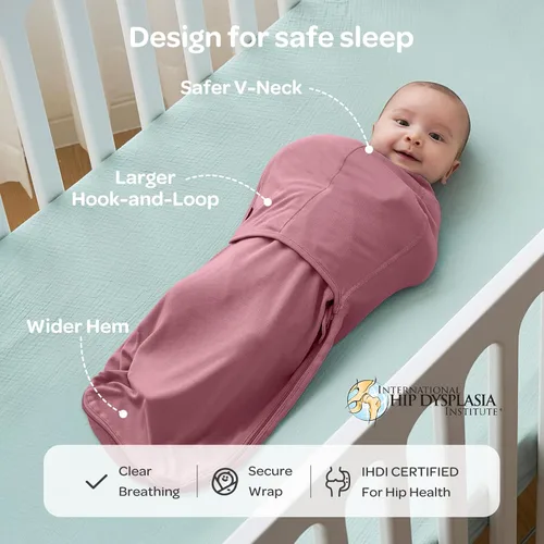 Miniatura 4 de Momcozy Pañales para recién nacidos, con cierre silencioso, adecuado para bebés de 0 a 3 meses, saco de dormir apto para recién nacidos, reduce