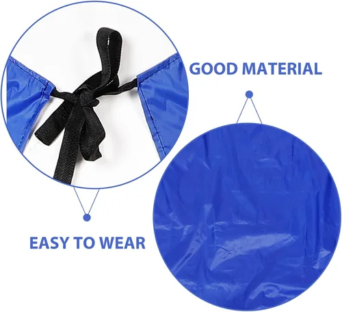 Miniatura 3 de DOITOOL Waterproof Dishwashing Apron with Sleeve Large Blue Oil-resistant Kitchen Cleaning Apron for Home and Professional Use