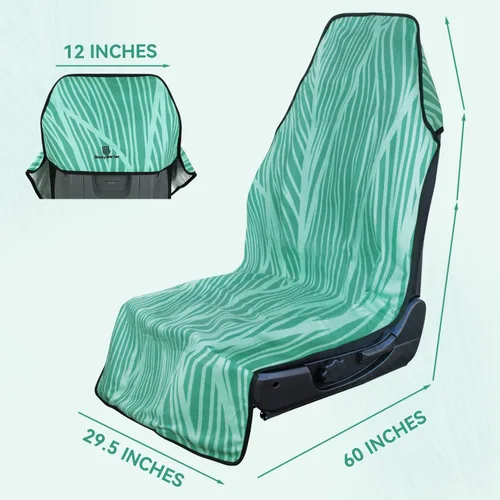 Miniatura 5 de Booty Barrier 3.0 - Funda de asiento de automóvil lavable altamente resistente al agua para después del entrenamiento y niños, tela suave