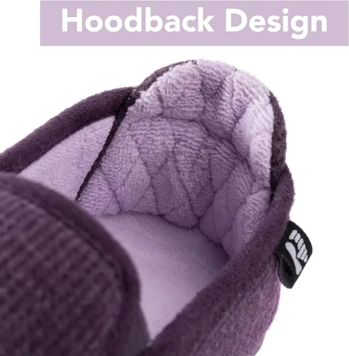 Miniatura 4 de RockDove Pantuflas con capucha de dos tonos para mujer con plantilla extraíble
