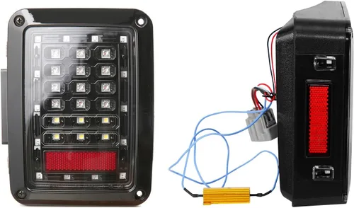 Miniatura 7 de Hooke Road Wrangler JK - Conjunto de luz trasera con luz de freno y señal de giro, compatible con Jeep JK Wrangler 2007-2018