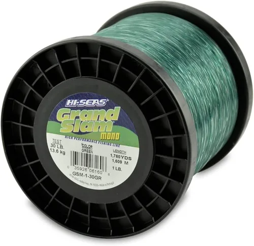 Miniatura 52 de Sedal de Pesca de Monofilamento HI-SEAS Grand Slam - Fuerte y Resistente a la Abrasión en Transparente, Rosa, Verde, Azul Ahumado, Amarillo