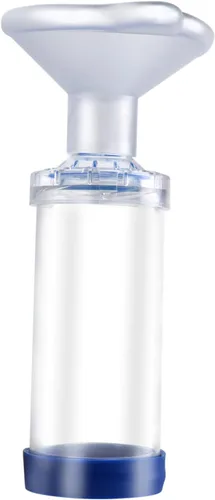 Espaciador inhalador de gato/perro, inhalador de gato, cámara de aerosol felino, viene con máscara de 2 tamaños para gato/perro e instrucciones (dos