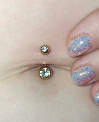 Miniatura 2 de Longita Belly Button Ring Silver Gold Belly Rings Surgical Steel Belly Button Rings for Women Dangle Belly Button Rings Dangling Short Belly Button