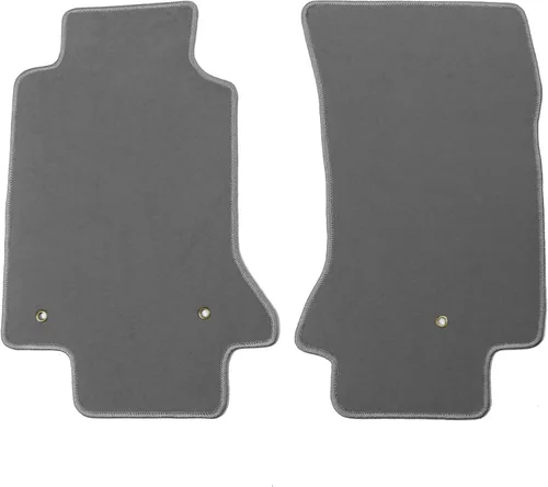 Miniatura 6 de IKON MOTORSPORTS, tapete para piso compatible con Chevrolet Corvette 1997-2004, revestimiento de piso delantero de nailon negro de fábrica