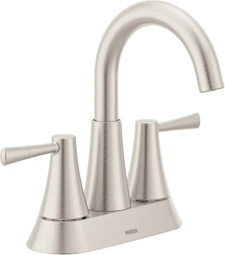 Miniatura 16 de Moen Ronan 84022BL - Grifo de baño moderno con dos manijas y desagüe push-down, negro mate de 4 pulgadas