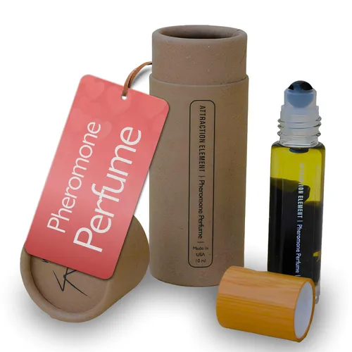 Perfume de feromonas con aceites esenciales infundidos, rollo de obsidiana, elemento de atracción con aroma de larga duración, unisex para hombres y