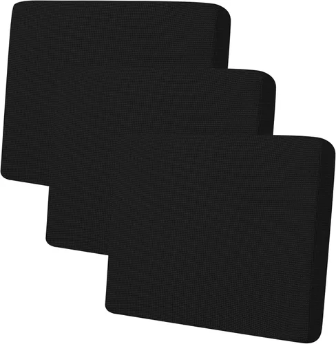 Miniatura 54 de Easy-Going - 4 Fundas de cojín elásticas para sofá seccional, izquierda/derecha, en forma de L, funda de asiento antideslizante, suave, flexible