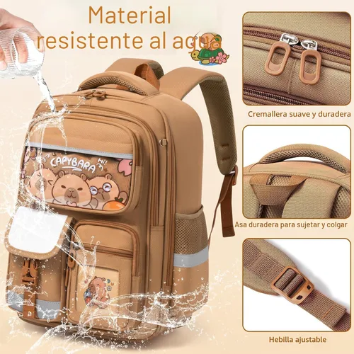Miniatura 3 de Fimibuke Mochila escolar para niños y niñas, bonita mochila para niños pequeños, suministros escolares con bolsa para libros, estuche para lápices
