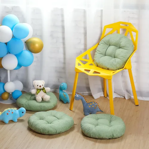 Miniatura 4 de Fumete 8 piezas de 40.6 cm de diámetro cojines de suelo redondos para niños y bebés, asientos flexibles para salón de clases, almohadas de suelo