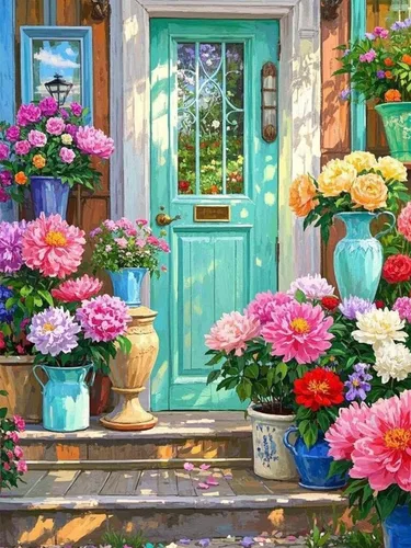 Miniatura 22 de Paquete de 4 Kits de Pintura de Diamantes Store para Adultos, Kits de Pintura de Arte de Diamantes 5D por Números, Kits de Arte de Puntos de Comprar