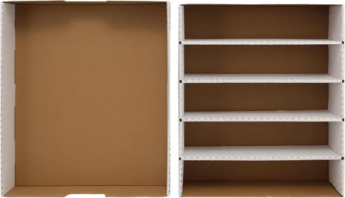 Miniatura 7 de Caja de almacenamiento de 5 filas para tarjetas coleccionables con capacidad para 3950 unidades, 1 paquete de caja de almacenamiento de cartón