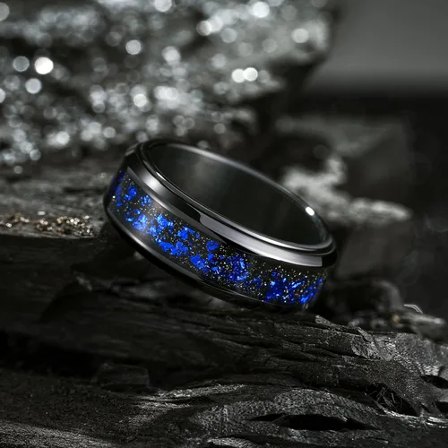 Miniatura 99 de King Will Anillo giratorio de acero inoxidable 316L para hombres y mujeres, 0.315 in de dragón/nudo celta, anillo para ansiedad para aliviar