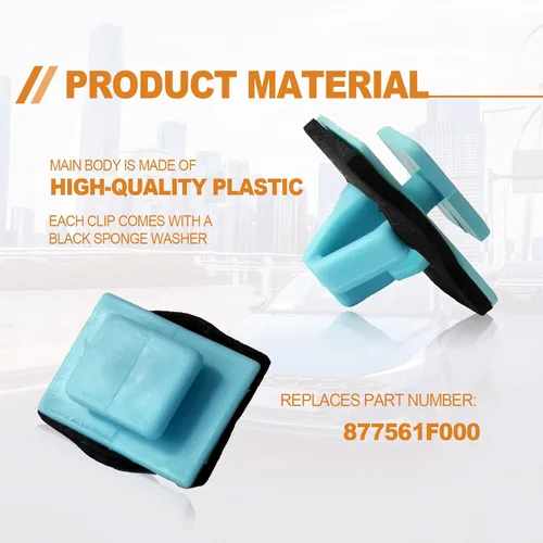 Miniatura 4 de 30 piezas de clip retenedor de moldura de balancín azul compatible con Hyundai Kia Elantra Santa Soul Sportage 87756-1F000