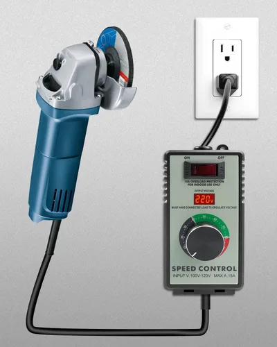 Miniatura 5 de Controlador de velocidad variable Controlador de velocidad de motor de CA para router Rheostat Extractor Drill, regulador de voltaje electrónico
