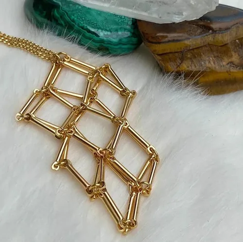 Miniatura 5 de Collar con soporte de piedra de cristal, collar de soporte de cristal hecho a mano, collar de jaula de cristal ajustable, collar de jaula de cristal