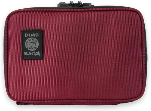 Miniatura 11 de DIME BAGS Estuche con cierre y sellado de olores, cápsula protectora de viaje para vidrio y equipo, forrada de carbono para protección contra Verde